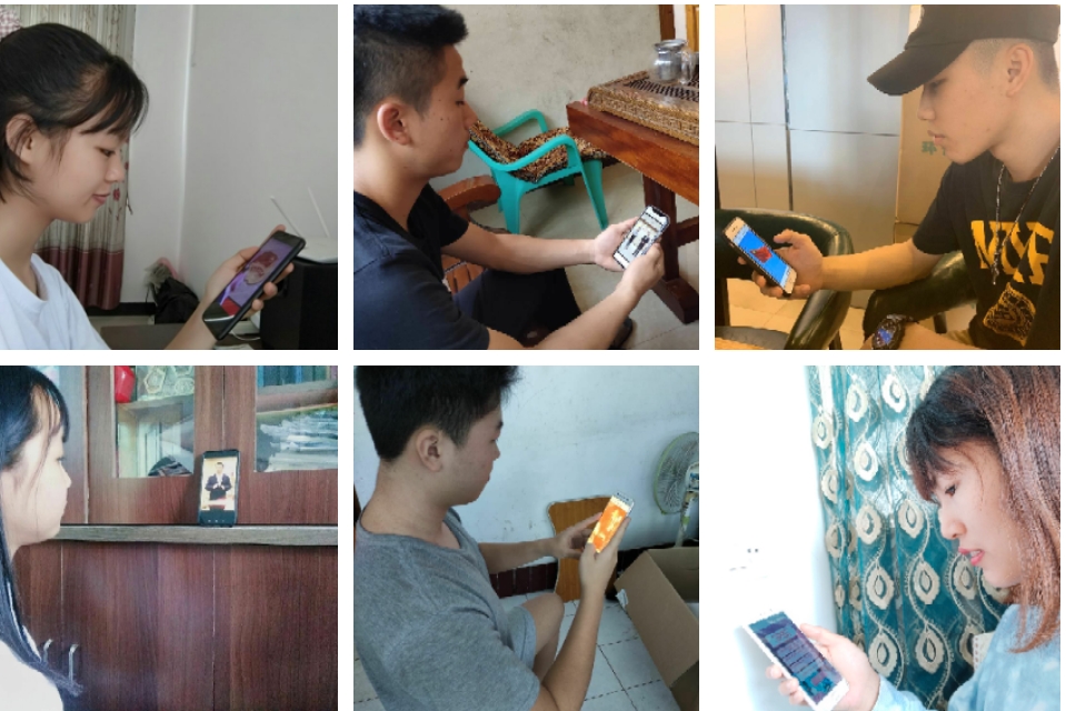 未返校的学子们通过线上学习“青年大学习”网上主题团课